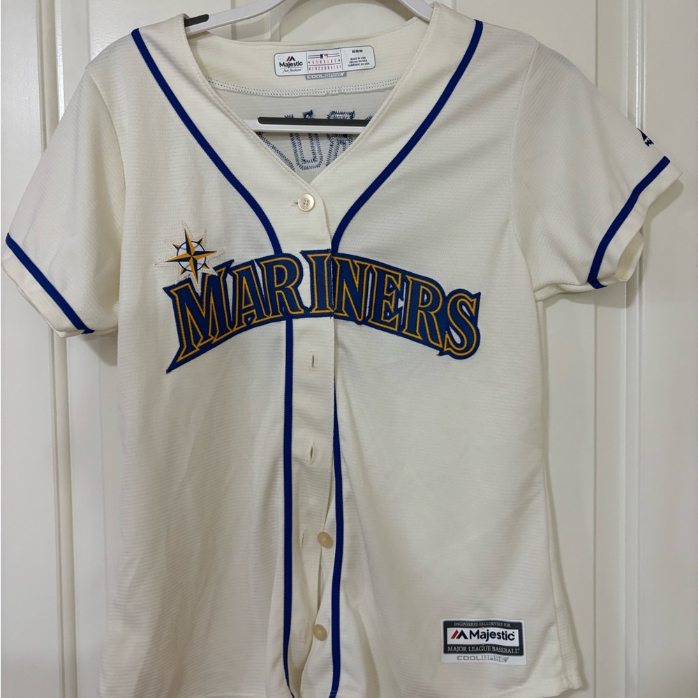 Mariners White and Blue Jersey